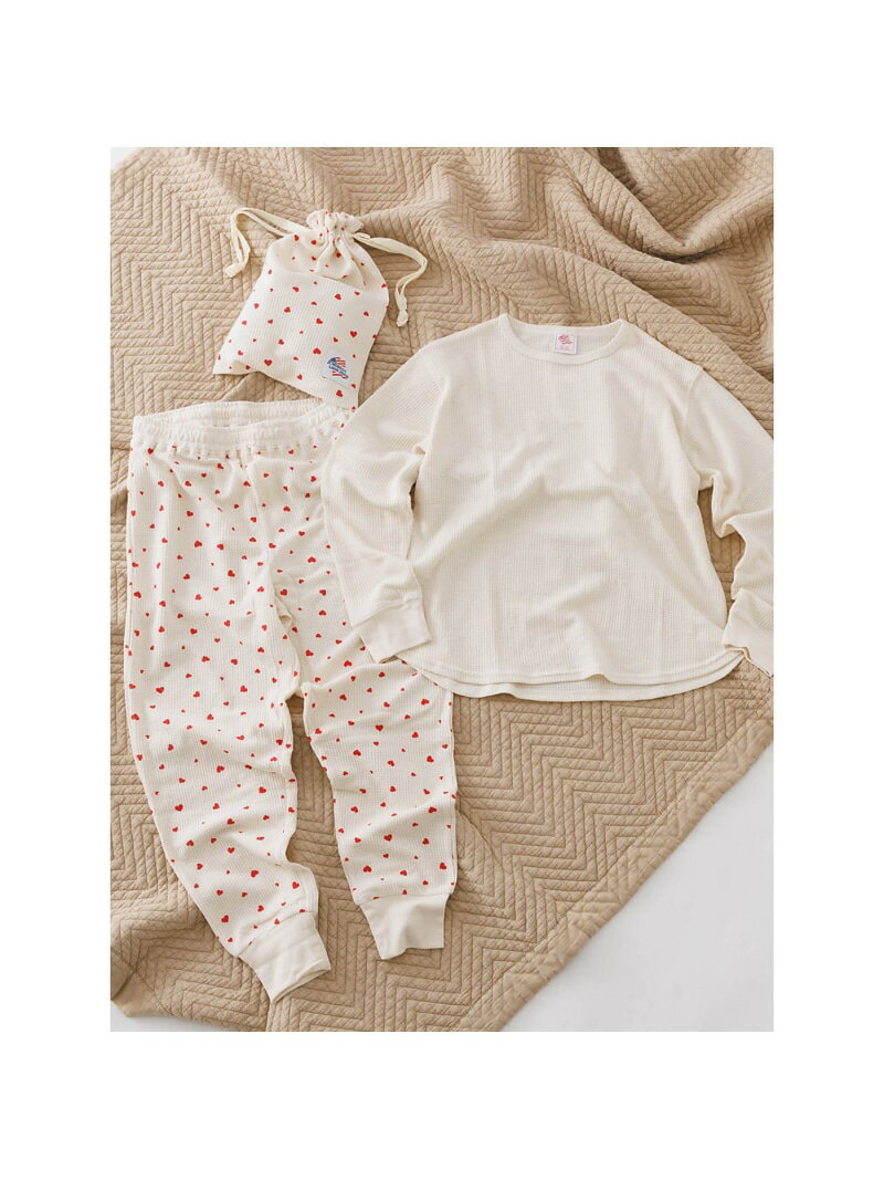 【JEMORGAN/ジェーイーモーガン】ルームウェア 3点セット / 長袖&長ズ Rouge vif la cle ルージュ・ヴィフ ラクレ トップス カットソー・Tシャツ レッド【送料無料】[Rakuten Fashion]