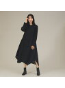 【SALE/40%OFF】カットジャガードワンピース qualite カリテ ワンピース・ドレス シャツワンピース ブラック【RBA_E】【送料無料】[Raku...