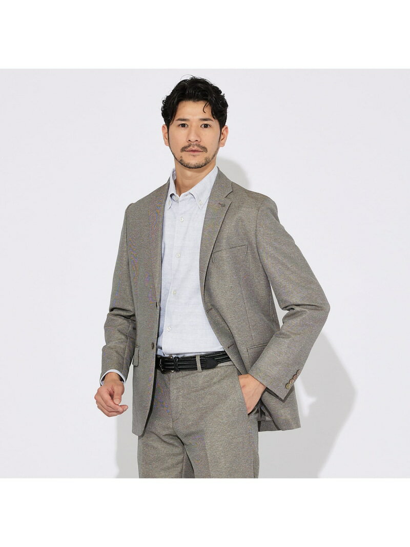 【セットアップ対応/FLEX JACKET】TOP調 カラミ メッシュ ナチュラ ABAHOUSE LASTWORD アバハウス ジャケット・アウター テーラードジャケット・ブレザー グレー ホワイト【送料無料】[Rakuten Fashion]