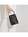 【SALE/20%OFF】●SOUER/バンブーハンドルチュールバッグ LOWELL Things ロウェル シングス バッグ その他のバッグ ブラック シルバ...