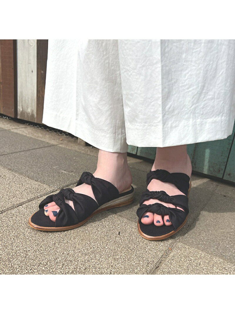 【SALE／20%OFF】【PELLICO SUNNY/ペリーコサニー】リボンサンダル Rouge vif la cle ルージュ・ヴィフ ラクレ シューズ・靴 サンダル ブラック【RBA_E】【送料無料】[Rakuten Fashion]