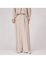 【SALE/50%OFF】【セットアップ対応】アセテートジョーゼットタックパンツ qualite カリテ パンツ その他のパンツ ピンク ブラック【RBA_E】...