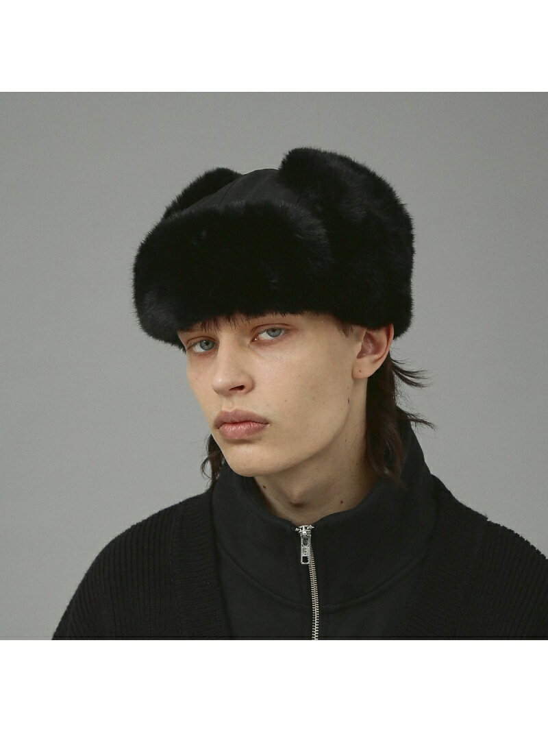 【RUBEN/ルーベン】RUS-6370FAKESUEDEFLIGHTCAP/フライトキャップパイロットキャップボア耳付帽子