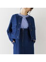 【SALE/18%OFF】ジャージーデニムショートジャケット abahouse mavie アバハウス マヴィ ジャケット・アウター ノーカラージャケット ブル...