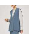 【SALE/30%OFF】【セットアップ対応】ダブルクロススリットジレ qualite カリテ トップス その他のトップス ブラック グレー ブルー【RBA_E...