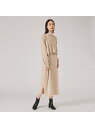 【SALE/60%OFF】レイヤードニットワンピース qualite カリテ ワンピース・ドレス シャツワンピース グレー イエロー ベージュ【RBA_E】【送...