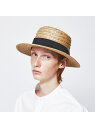 【RUBEN/ルーベン】NATURAL BOWTER HAT/カンカン帽 ABAHOUSE LASTWORD アバハウス 帽子 ハット ベージュ【送料無料】[R...