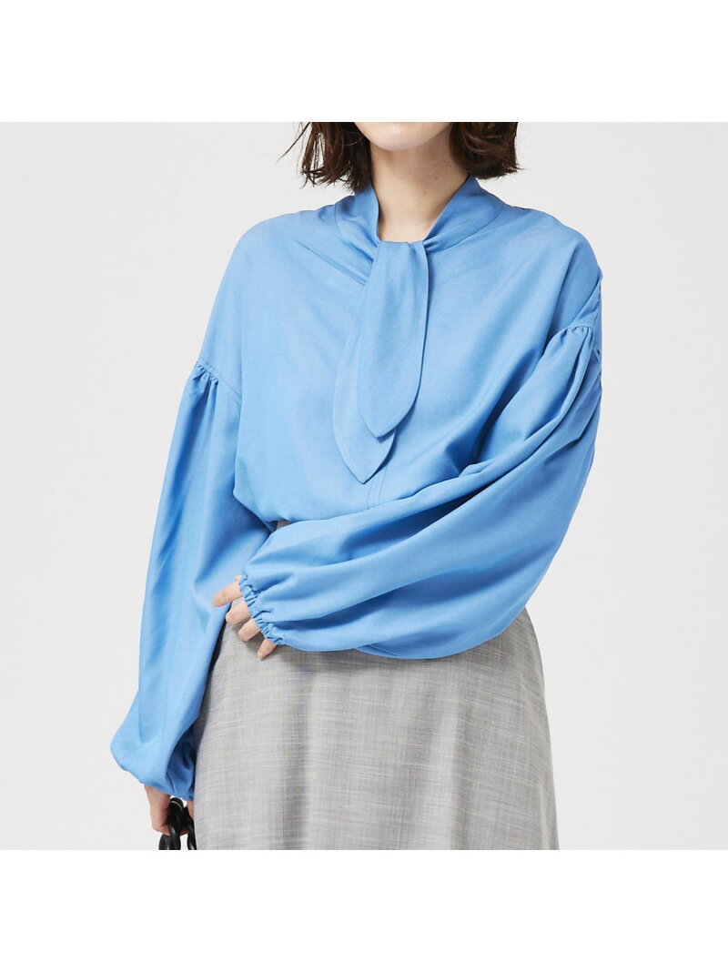 【SALE／33%OFF】ボウタイデニムシャツ abahouse mavie アバハウス マヴィ トップス シャツ・ブラウス ブルー ネイビー ホワイト【RBA_E】【送料無料】[Rakuten Fashion]