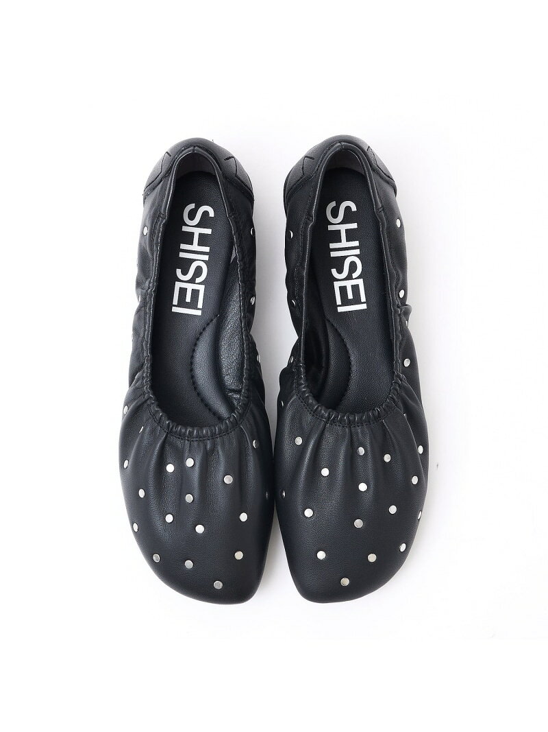 【SHISEI】BALLET STUDS バレエシューズ qualite カリテ シューズ・靴 バレエシューズ ブラック【送料無料】[Rakuten Fashion]