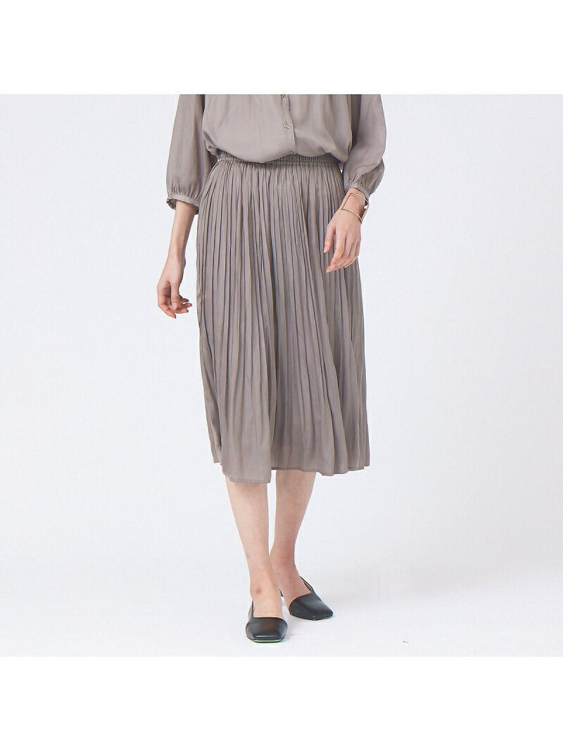 ABAHOUSE ONLINEの【SALE／75%OFF】ヴィンテージサテンミモレ丈スカート abahouse mavie アバハウス マヴィ スカート その他のスカート ピンク グレー ネイビー【RBA_E】[Rakuten Fashion]｜アングル2