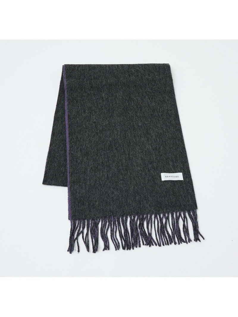 ウール*カシミヤ リバーシブル マフラー / ON・OFF兼用 ABAHOUSE LASTWORD アバハウス ファッション雑..