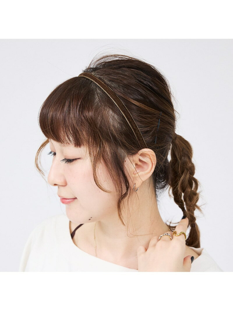 【Jennifer Ouellette/ジェニファー・オーレット】ベルベットリバ Rouge vif la cle ルージュ・ヴィフ ラクレ ヘアアクセサリー カチューシャ・ヘアバンド ベージュ ブラック【先行予約】*【送料無料】[Rakuten Fashion]