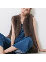 【SALE/20%OFF】エコファージレ Rouge vif la cle ルージュ・ヴィフ ラクレ トップス その他のトップス ベージュ ブラウン【RBA_E...