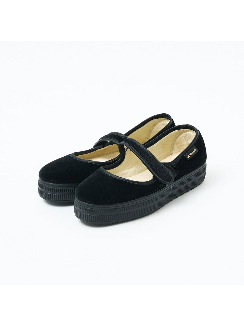 【WEB限定】【ALBEROLA】一部別注 ベルベットメリージェーン 厚底シュー collex コレックス シューズ・..