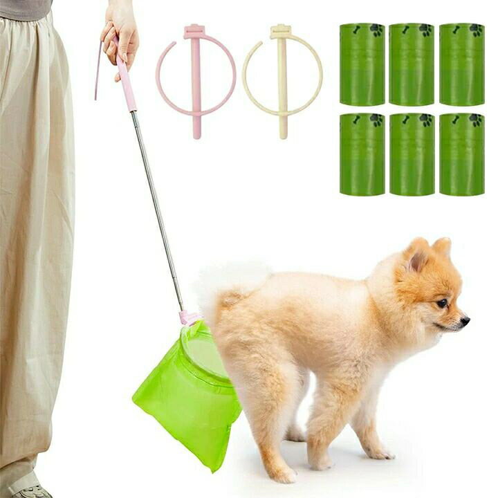 ペット用 フン取りキャッチャー うんち取り トイレスコップ クリーンスコップウンチ取り器 犬用 猫用　..