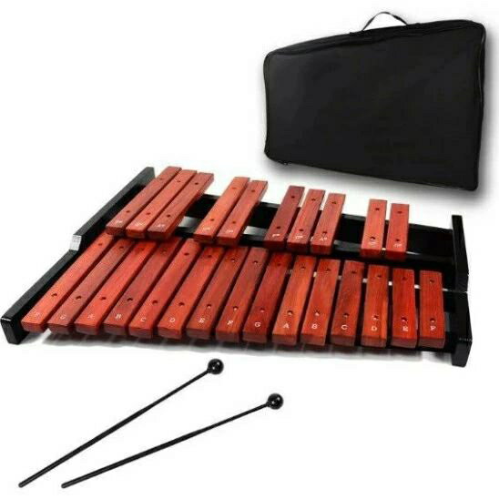 本体) (25音 2本マレット付き パーカッション 卓上木琴 木琴