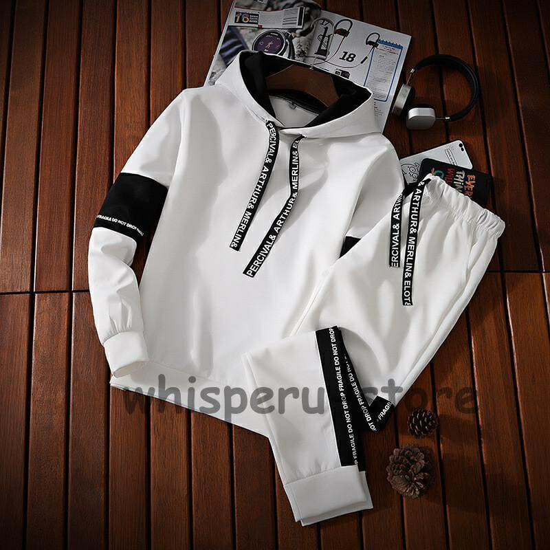 上下セット セットアップ ジャケット ジャンバー パーカー フード付き ロングパンツ 春 秋 秋服 冬 ジャージ 長袖 メンズ 部屋着 ゆったり スポーツウェア