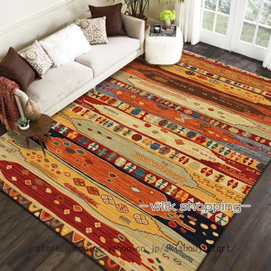 ラグ マット カーペット 北欧風 長方形 おしゃれ ホットカーペット対応 柄 2畳 1畳 3畳 4.5畳 ペルシャ..