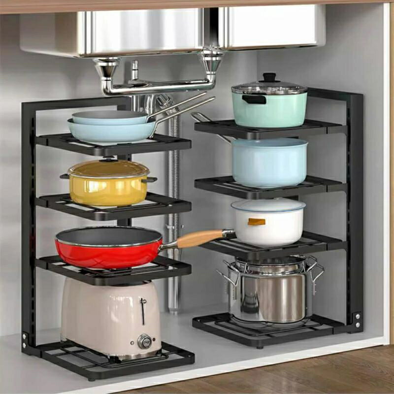 シンク下 収納 伸縮 ラック シンク下伸縮棚 キッチン用品 収納 小物収納 キッチン収納 整理 収納用品 ..