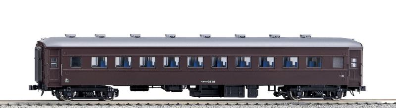 KATO HOゲージ オハフ33 茶 1-514 鉄道模型 客車