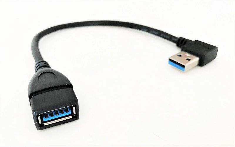 Access &lt; 右L型 20cm &gt; USB 3.0 方向変換ケーブル タイプAオス- タイプAメス 超高速 5Gbpsのデータ転送同期リード USB 3.0 延長ケーブル USB5-20RL