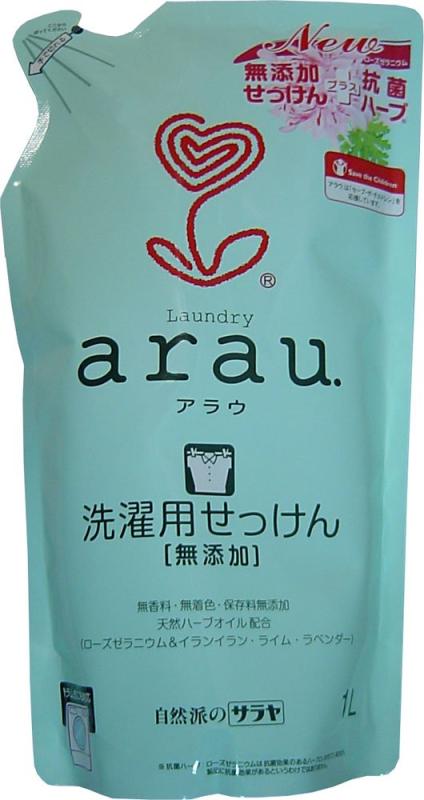 arau．洗濯用せっけんゼラニウム詰替用1L ×3個セット