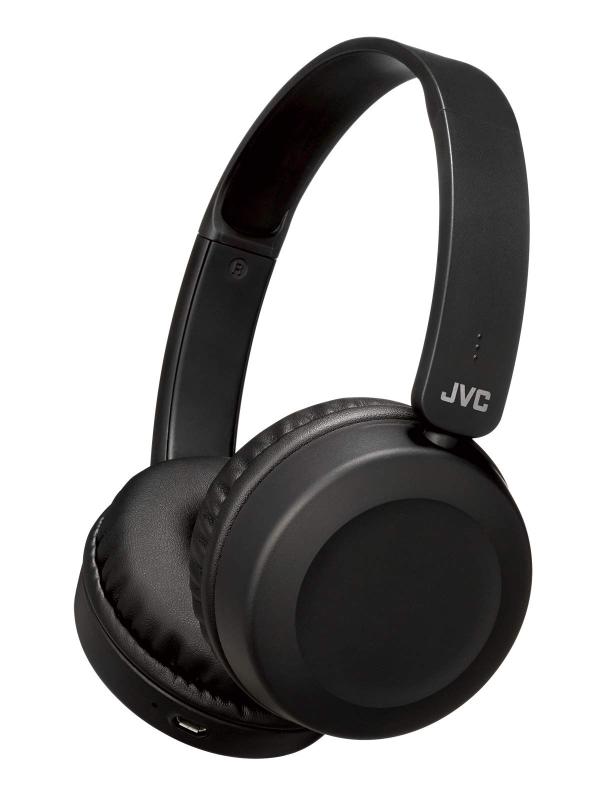 JVCケンウッド JVC HA-S48BT-B ワイヤレスヘッドホン Bluetooth対応/連続17時間再生/バスブースト機能搭載/ハンズフリー通話用マイク内蔵/フラット折りたたみ式/ブラック HA-S48BT-B