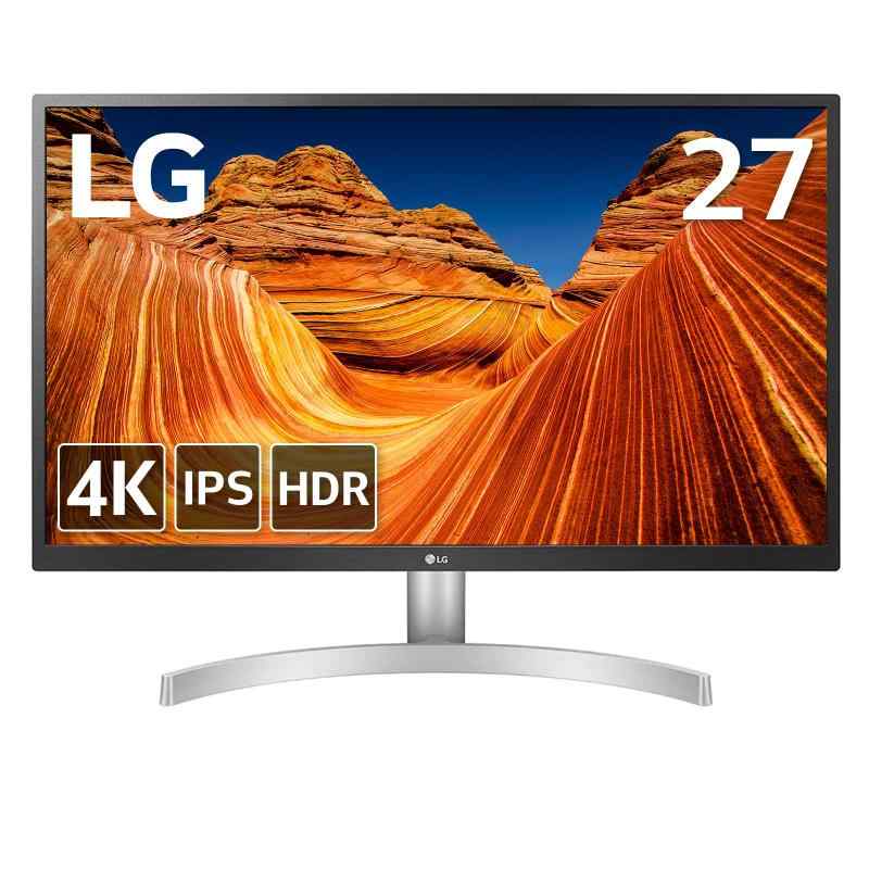 LG モニター ディスプレイ 27UL500-W 27インチ/グラフィック、動画編集、映画、VOD視聴/4K / HDR / IPS非光沢 / FreeSync対応 / ブルーライト低減機能 / HDMI×2、DisplayPort / 3年安心・無 1