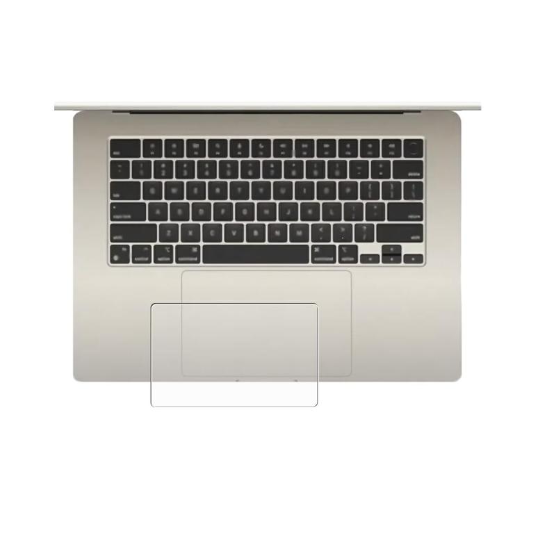 ClearView MacBook Air 15.3インチ 2024 M3 / 2023 M2用[ マット 梨地 ] タッチパッド専用保護フィルム 気泡レス 日…