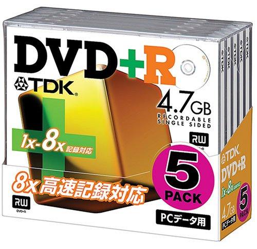 TDK DVD+Rf[^p 1~8{ΉChv^u 10mmP[X5pbN [DVD+R47X5K]