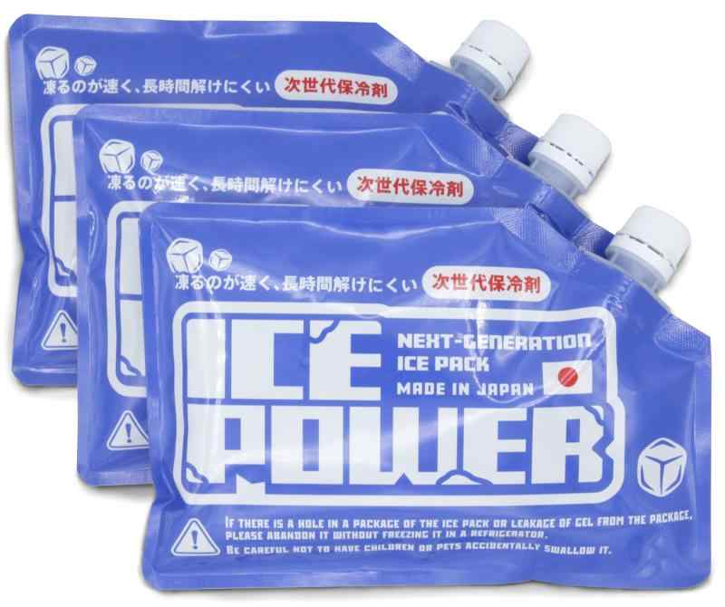 アイスパワー(ICEPOWER) 保冷剤 Mサイズ 氷点下 長時間 次世代保冷剤 3個セット