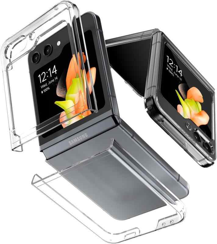 Galaxy Z Flip5 P[X  PCf ϏՌ n[hیP[X ɔ y Kluso Xgbvz[t MNV[ Z Flip 5 SC-54D/SCG23 Ή یJo[ Sʕی C菝h~ wh~ h~iN