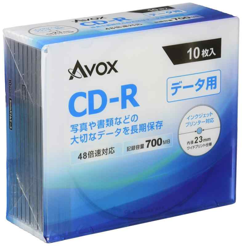 AVOX CD-R データ用(700MB) 1-48倍速 10枚 スリムケース parent