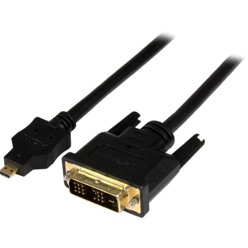 スターテック.com マイクロ/ミニHDMI - DVI-Dケーブル