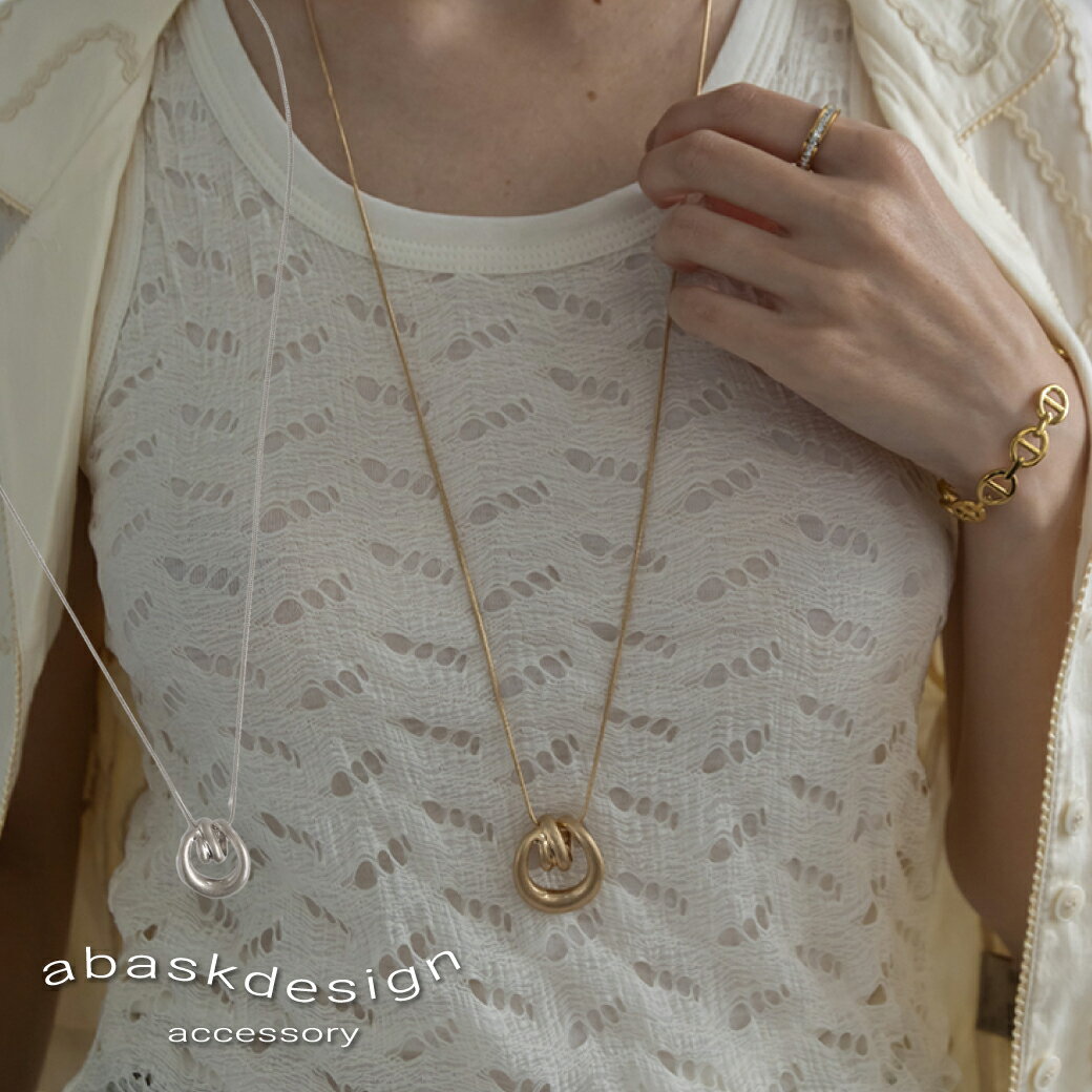 ネックレス 結び目モチーフ ロングネックレス レディース 大ぶり 結び目 つや消し マット調 マット加工 ゴールド シルバー シンプル カジュアル アクセ レディース シンプル おしゃれ スネークチェーン