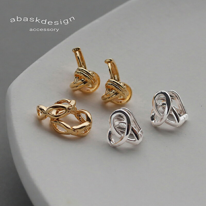 ピアス 選べるデザイン フープピアス キャッチレス 小さめ フープピアス 合金 アクセ ゴールド シルバー 丸型 ラウンド 華奢 小さめ 着脱簡単 フープピアス ブラントトレンドピアス ノットデザイン