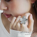 リング 指輪 フラワーインパクトリング レディース 大きめ 女性 アクセサリー シルバー サージカルステンレス 指輪 金属アレルギー対応 大ぶり 個性的 花 14号 おしゃれ かわいい 大人 カジュアル 目立つ 個性的