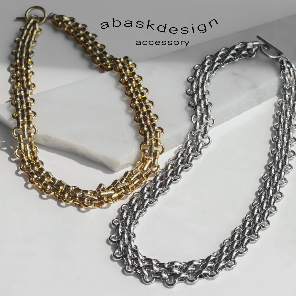 ＼MAX50%OFFクーポン有／ネックレス ダブルケーブルチェーンネックレス インパクト 短め マンテル 楕円 サージカルステンレス 18K 金属アレルギー レディース シンプル ゴールド シルバー マンテル チェーン 金属アレルギー対応 ギフト プレゼント 着脱簡単のサムネイル