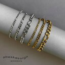 ブレスレット 選べる 太さ 長さ カラー フィガロチェーンブレスレット ステンレス 18K 金属アレルギー対応 3mm 4mm 6mmレディース 華奢 アクセ ジュエリー シンプル 女性 プレセント おしゃれ 重ね付けフィガロ チェーン