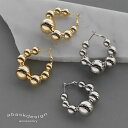 ピアス フープピアス ミディアムボールフープピアス M 金属アレルギー対応 サージカルステンレス 316L 18K つけっぱなし 金アレ対応 レディース メンズ キャッチレス 普段使い カジュアル シンプル ピアス 大きめ 20代 30代 40代