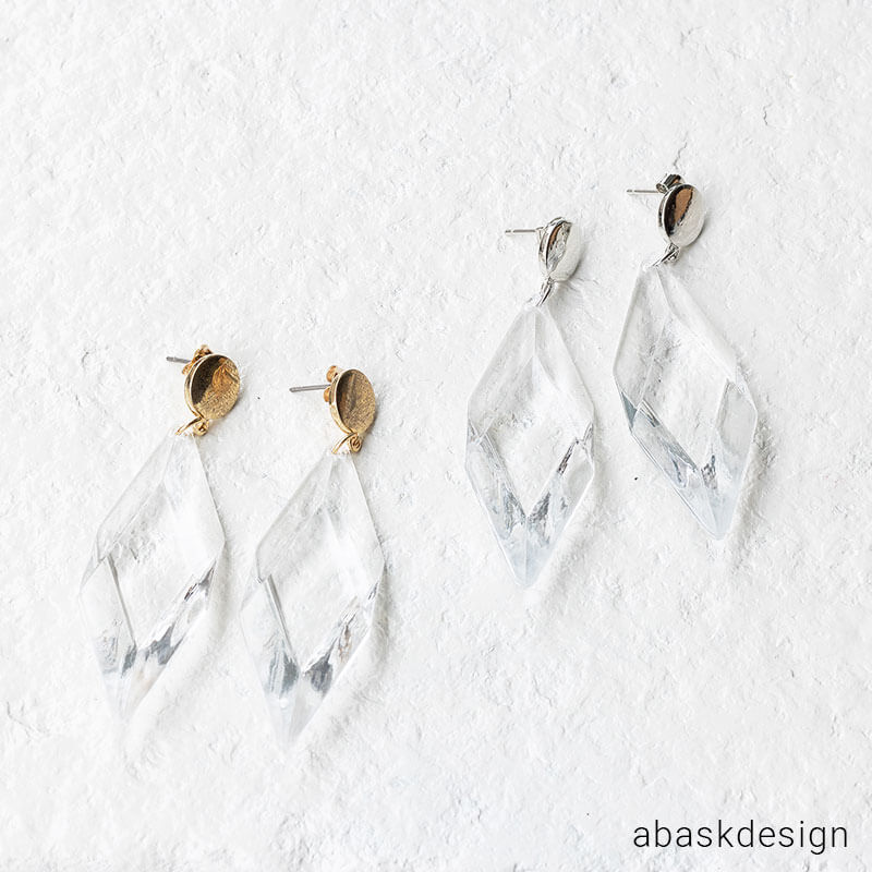 ＼MAX30%OFFクーポン有／＼1000円ポッキリ／＊ピアス クリスタルカット クリア ピアス アクセ シンプル 女性 プレセント ギフト 大人 可愛い おしゃれ アバスクデザイン ピアス