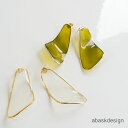 \1000円ポッキリ/*ピアス クリアカーブピアス アクリル シンプル レディース 大人 アクセ アクセサリー ギフト クリア 夏 クリア素材 軽い 透明 クリア グリーン