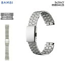 腕時計 ベルト 時計 バンド ステンレス メタルベルト BAMBI バンビ シルバー 18mm 19mm 20mm 金属 メタル ブレス 交換 替えベルト BSBE4412S