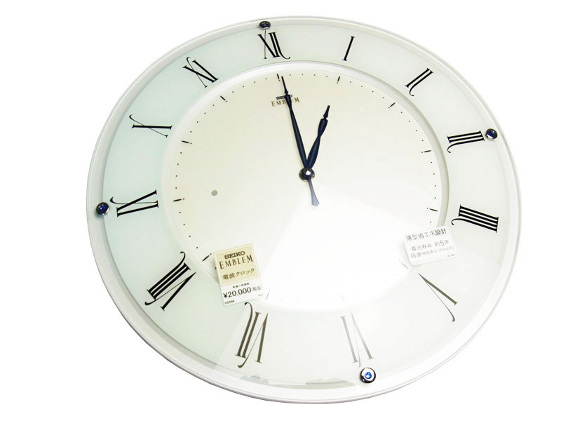 セイコー 掛け時計 電波クロック セイコークロック 掛時計 SEIKO EMBLEM エンブレム 壁面に美しくフィットする 軽快な薄型電波クロック 電波時計 HS548W [3]