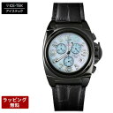 【4日21時からポイント10倍】アイステック 時計 ICETEK 高級 腕時計 ICE TEK アイステック メンズ腕時計 【代引決済不可】 Black IP Master Chrono ブラック 黒イオンプレーティングマスタークロノ Blue MOP MC-IP-4M(2)