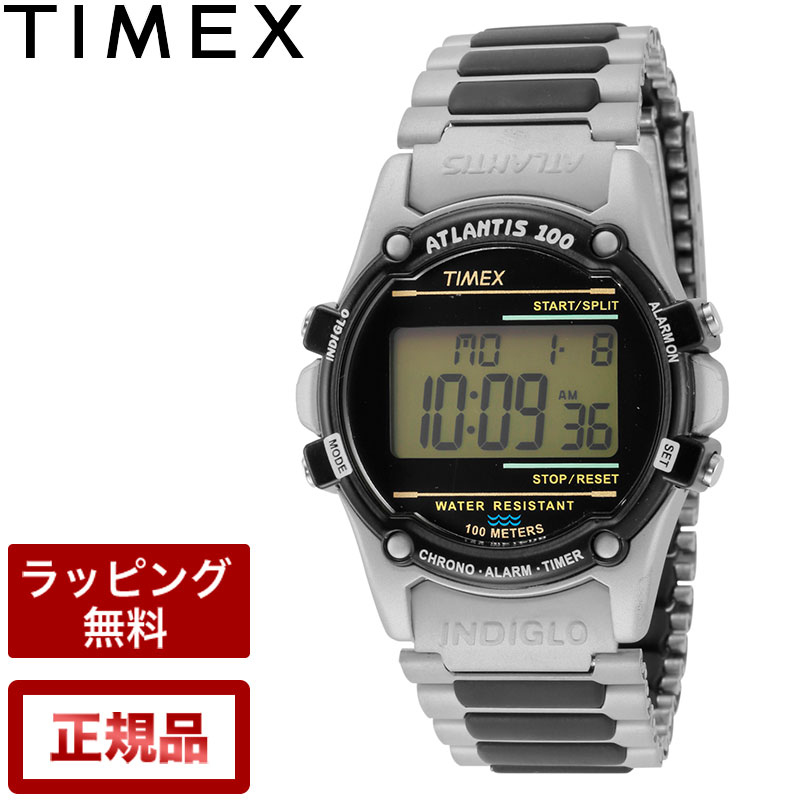 タイメックス 腕時計（メンズ） タイメックス 腕時計 TIMEX 時計 アトランティス 100 ブラック 黒 TW2U31100 メンズ腕時計