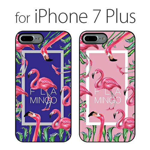 iPhone 8 Plus / 7 Plus ケース Dparks ブラックケース FLAMINGO SQUARE（ディーパークス フラミンゴスクエア）アイフォン カバー スマホケース アイホン7プラスケース アイホンセブンプラスケース アイフォンケース iPhoneケース