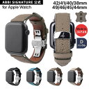 アップルウォッチ バンド 本革 交換ベルト シュランケンカーフバンド 日本製 for Apple Watch 49/46/45/44mm (Ultra2/1,S...