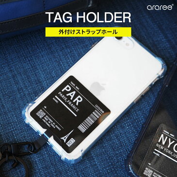 araree TAG HOLDER 外付けストラップホール 【ストラップホルダー / お好きなストラップと合わせて 紛失・落下・盗難防止】 ストラップ スマホ、スマホ ストラップ、スマホケース ストラップ