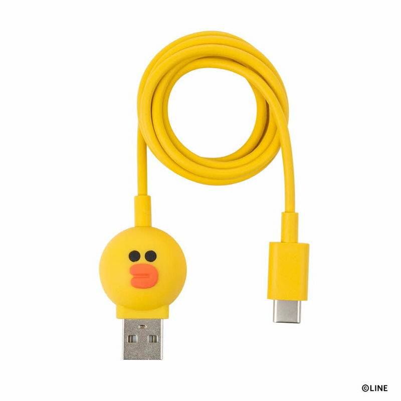 【訳あり アウトレット】 USB Type-C ケーブル LINE FRIENDS 充電 データ転送 対応 ラインフレンズ 1m 「LINE FRIENDS公式ライセンス商品」